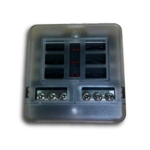 6 Way Blade Fuse Block with Bus Bar
