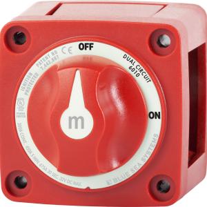 Mini Dual Circuit Battery Switch - Red
